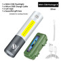 USB Rechargable Mini LED Flashlight Waterproof Torch