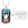 I Have A Hero I Call Him Dad - Luxury Dog Tag