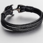 Men's Leather Titanium Steel Bracelet