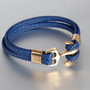 Men's Leather Titanium Steel Bracelet