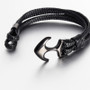 Men's Leather Titanium Steel Bracelet