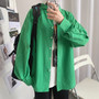 LAPPSTER Men Oversized Colorful Solid Shirt Long Sleeve 2020 Mens Korean Fashions Shirt Regular Fit Women Spring Oversize Shirt