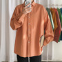 LAPPSTER Men Oversized Colorful Solid Shirt Long Sleeve 2020 Mens Korean Fashions Shirt Regular Fit Women Spring Oversize Shirt