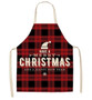 Holiday Christmas Cotton Linen Apron Kitchen