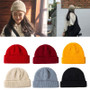 Unisex Winter Ribbed Knitted Cuffed Beanie