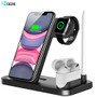 DCAE Wireless Charger QI 3 in 1 Qi 10W Fast Charging Dock Station for Apple Watch 5 4 3 2 Airpods Pro iPhone 11 XS XR X 8 Stand