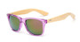Unisex Square Bamboo Wood Sunglasses