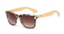 Unisex Square Bamboo Wood Sunglasses