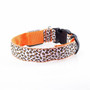 Leopard Print Lighting Glow in Dark LED Dog Collar