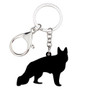 Acrylic German Shepherd Dog Key Chain