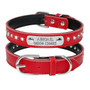 Collar Free Engraving Leather Cat Collar