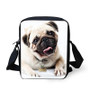 3D Animal Pug Dog Print Messenger Bags