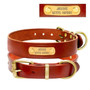 Genuine Leather Personalized Dog ID Collar