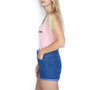 High Waist Stretch Denim Short