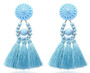 Long Tassel Drop Earrings