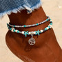 Shell Beads Starfish Anklets