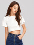 Ladies strappy back fashion crop top