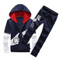 Tracksuit Men Set Letter Sportswear Sweatsuit Male Sweat Track Suit Jacket Hoodie with Pants Mens Sporting Suits 5XL Large Size