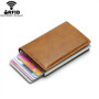 Smart Wallet Business Card Holder Hasp Rfid Wallet Aluminum Metal Credit Business Mini Card Wallet Dropshipping man women