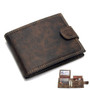Leather PU Bifold Short Wallets Coin Pouch Multi-functional Cards Wallet