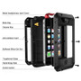 Heavy Duty Protection Doom armor Metal Aluminum phone Case for iPhone Shockproof Dustproof Cover