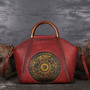 Luxury Genuine Retro Elegant Cow Leather Handmade Women bags