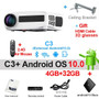 WZATCO C3 New LED Projector Android 10.0 WIFI Full HD 1080P 300 inch Big Screen Proyector 3D Home Theater Smart Video Beamer