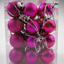 24pcs 3cm Gold Pink Champagne Red Metallic Christmas Tree Decor