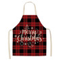 Linen Merry Christmas Apron Christmas Decorations for Home Kitchen