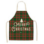 Linen Merry Christmas Apron Christmas Decorations for Home Kitchen