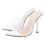 Transparent Pointed Toe Heels