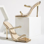 Metal High Heel Sandals