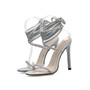 Diamante Lace-up Sandals