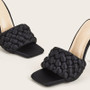 Quilted Stiletto Sandals