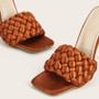 Quilted Stiletto Sandals