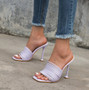 Strappy Pyramid Heel Sandals