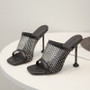 Mesh High Heel Mule