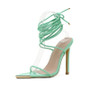 Pointed Toe Lace-up Sandals