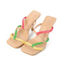 Strappy Square Toe Sandals