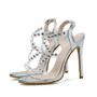 Rhinestone High Heel Sandals