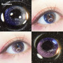 EYESHARE 1 Pair  Galaxy Starry Sky Contact Lens Cosmetic Makeup 3 Color Contact Lenses Eyecolor