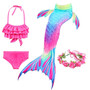 PrettyGirl Kids Girls Swimming Mermaid tail Mermaid Costume Cosplay Children Swimsuit Fantasy Beach Bikini can add Monofin Fin