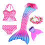 PrettyGirl Kids Girls Swimming Mermaid tail Mermaid Costume Cosplay Children Swimsuit Fantasy Beach Bikini can add Monofin Fin