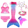 PrettyGirl Kids Girls Swimming Mermaid tail Mermaid Costume Cosplay Children Swimsuit Fantasy Beach Bikini can add Monofin Fin