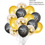 Black Gold Party 30 40 50 60 Years Birthday Party Disposable Tableware 30th 40th 50th Adult Birthday Party Decorations Supplies