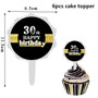 Black Gold Party 30 40 50 60 Years Birthday Party Disposable Tableware 30th 40th 50th Adult Birthday Party Decorations Supplies