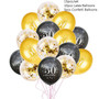 Black Gold Party 30 40 50 60 Years Birthday Party Disposable Tableware 30th 40th 50th Adult Birthday Party Decorations Supplies