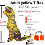 Inflatable T REX Dinosaur Costumes Blow Up Dinosaur Party Cosplay  Mascot Carnival Halloween Costume For Kids Adult Dino Costume