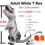 Inflatable T REX Dinosaur Costumes Blow Up Dinosaur Party Cosplay  Mascot Carnival Halloween Costume For Kids Adult Dino Costume