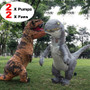 Inflatable T REX Dinosaur Costumes Blow Up Dinosaur Party Cosplay  Mascot Carnival Halloween Costume For Kids Adult Dino Costume